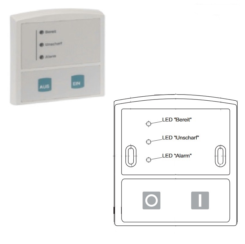 Honeywell IK2-Bedienteil ber&uuml;hrungsloser Leser